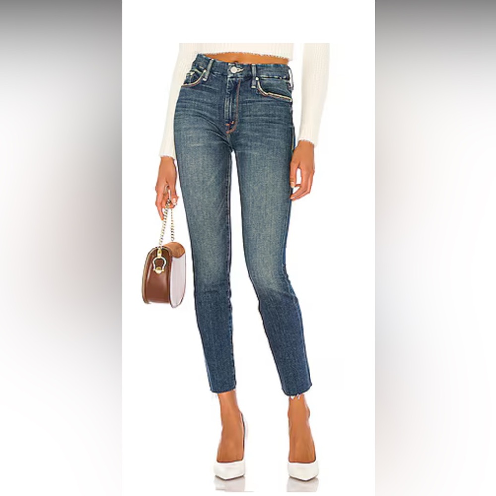 Mother The Looker Ankle Fray Gutterpunk Wash 25